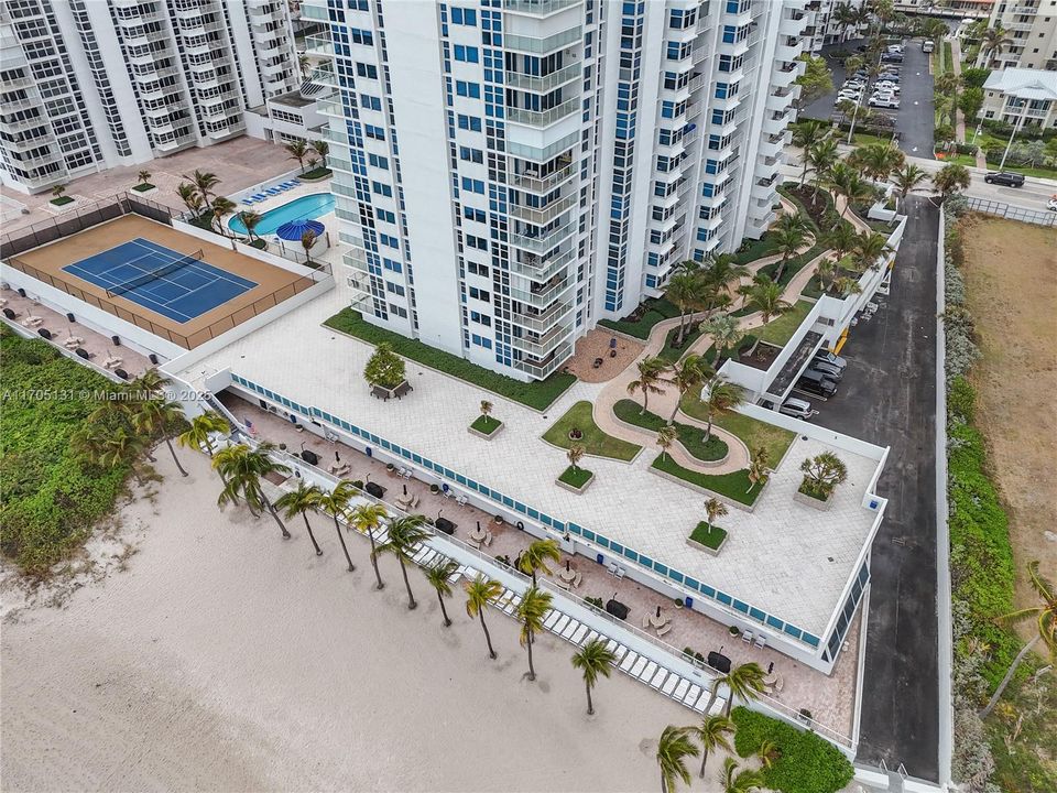 Beach Area with Condo Lounges for Owners and Guests