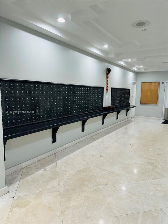 Mailboxes located in Lobby