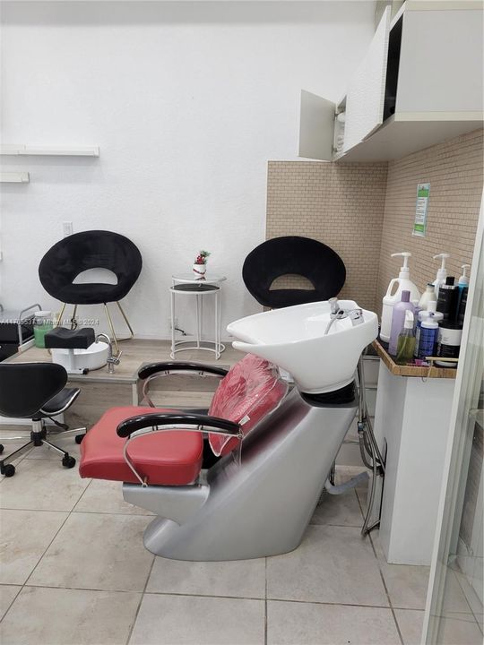 Pedicure  and shampoo bowl