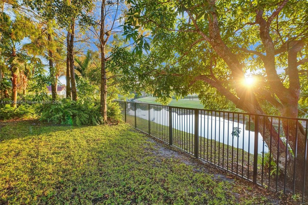 Fenced in with great views!