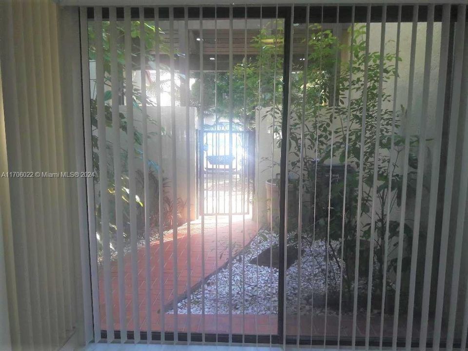 COURTYARD VIEW FROM BREAKFAST NOOK/KITCHEN