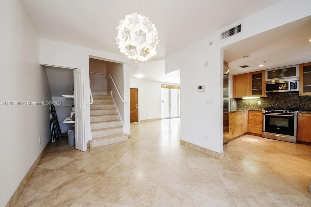 Large dining area off the kitchen