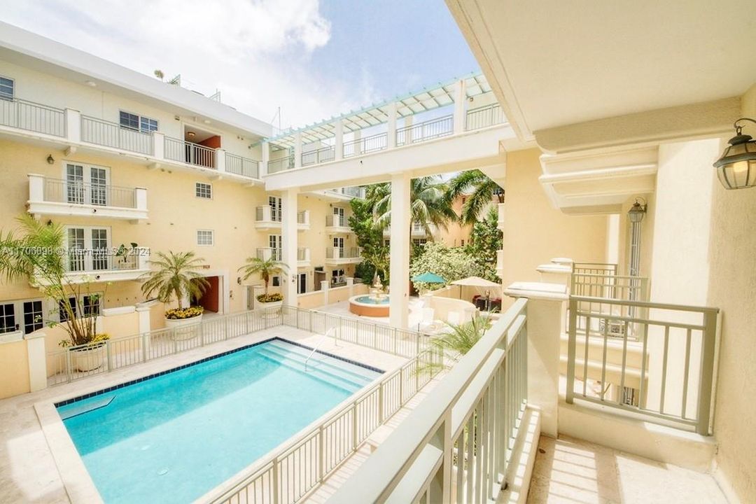 Balcony off the master bedroom