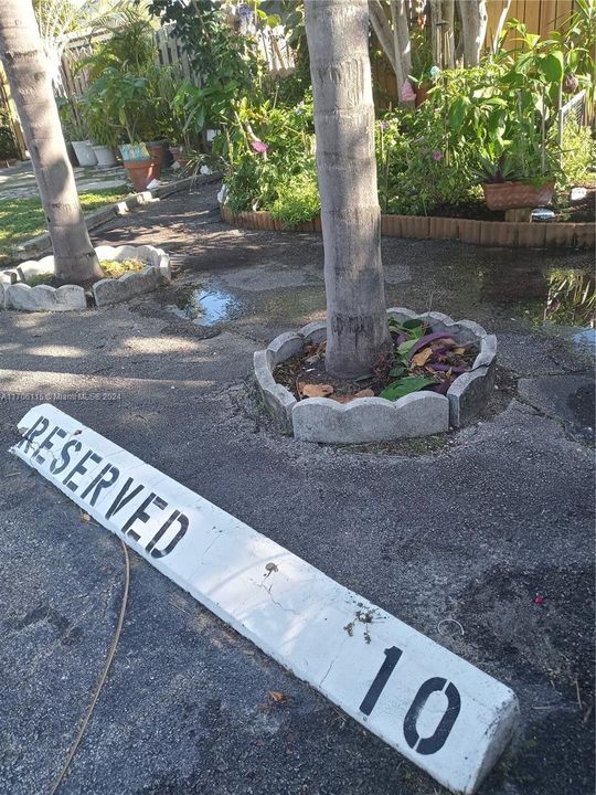 Reserved parking for you