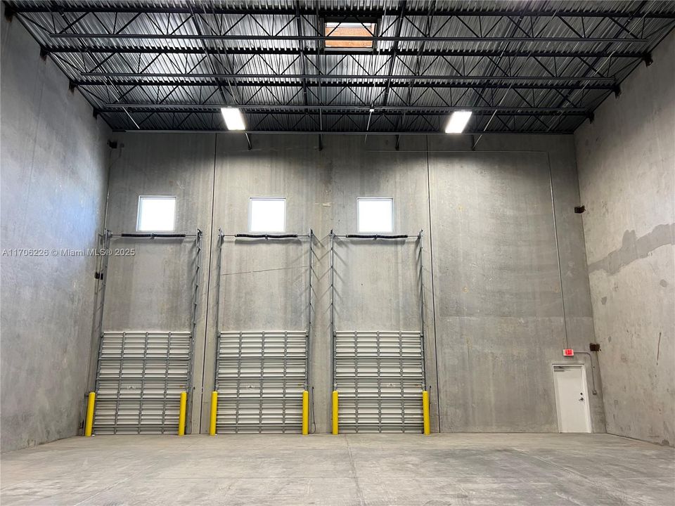 3 overhead doors dock height