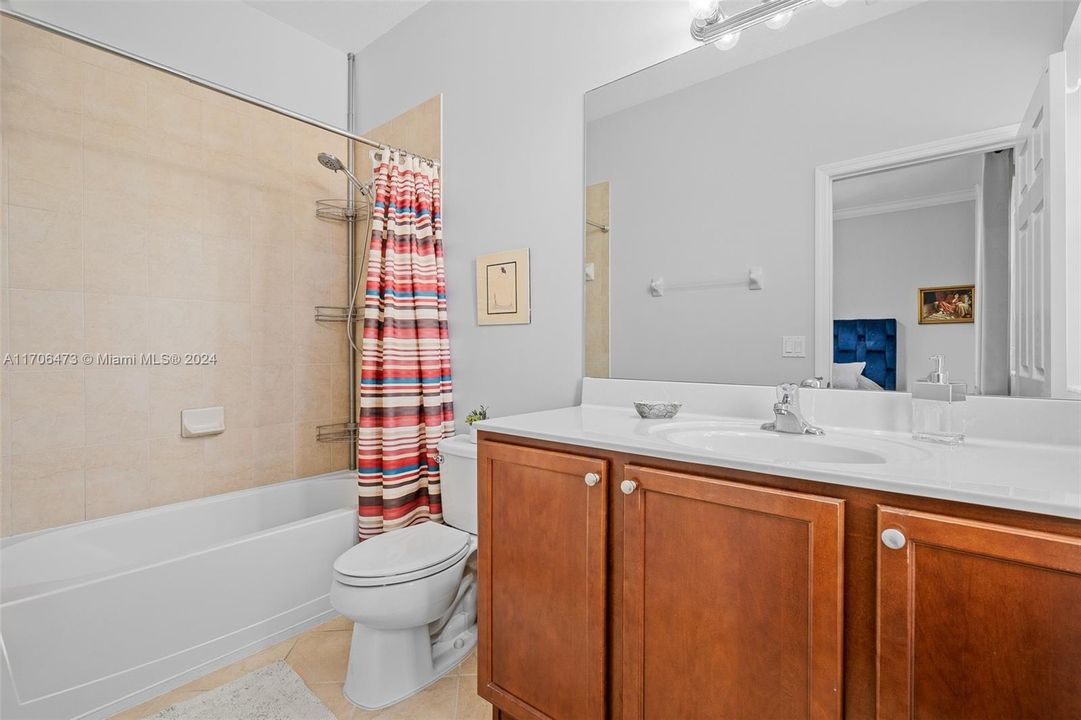 2nd Bedroom Bathroom with Shower