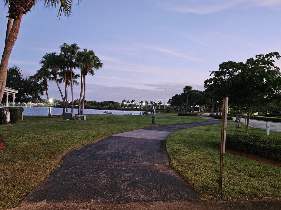 community walking path