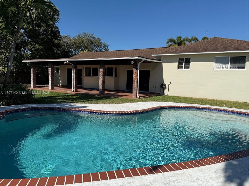 Pool View from Garden