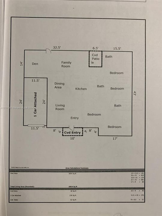 На продажу: $565,000 (4 спален, 3 ванн, 1824 Квадратных фут)