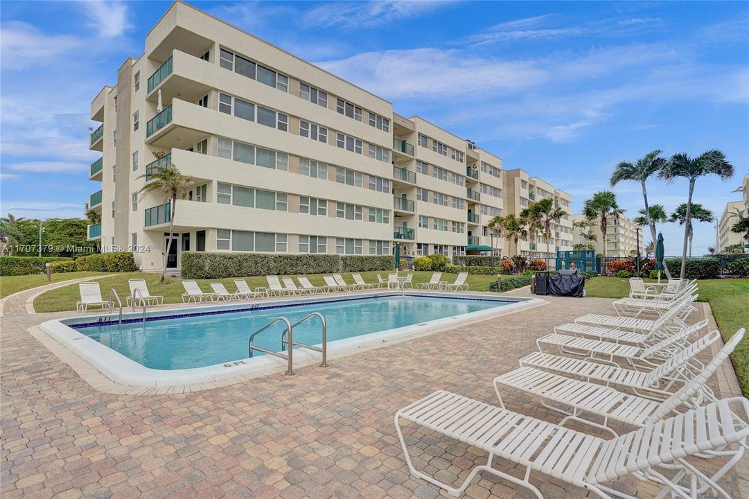 View of Building 1238 from pool deck