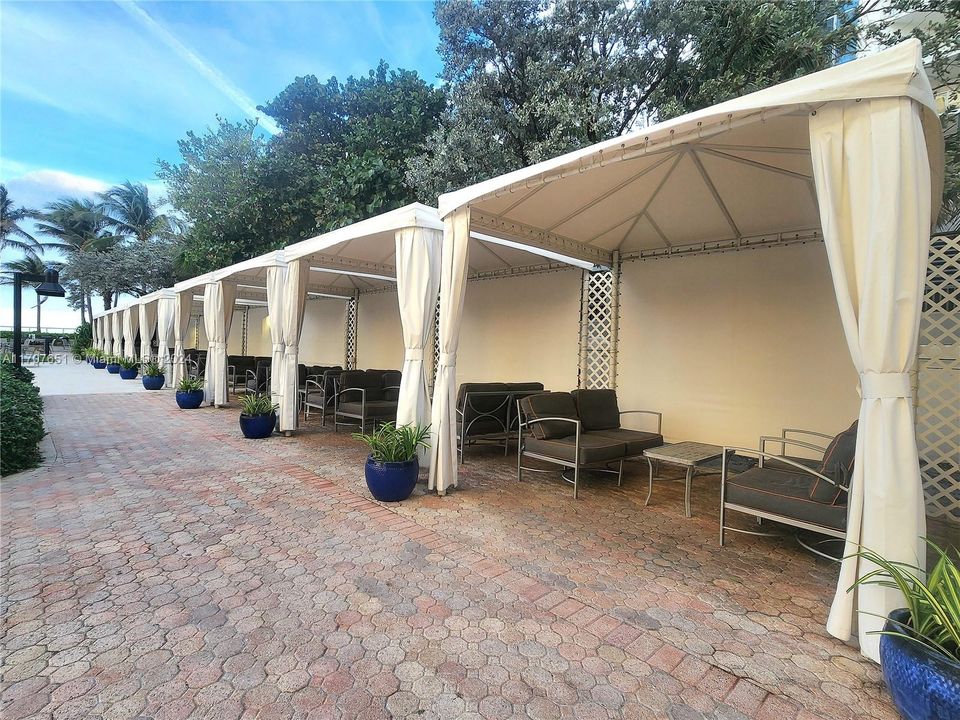 Pool Deck Cabanas