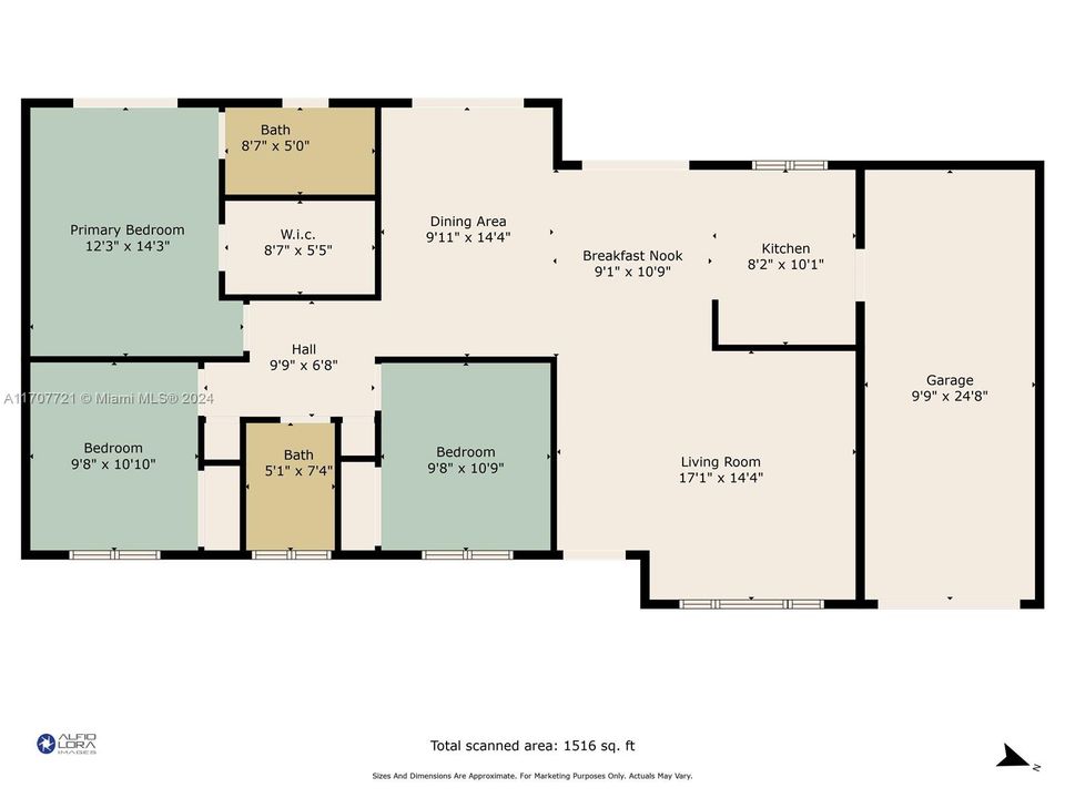 For Sale: $569,000 (3 beds, 2 baths, 1294 Square Feet)