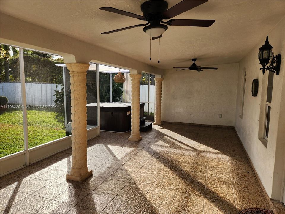 Large screened in patio