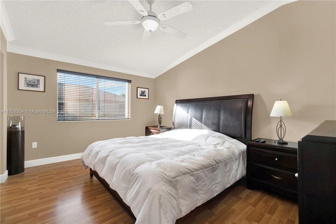 Spacious master bedroom.