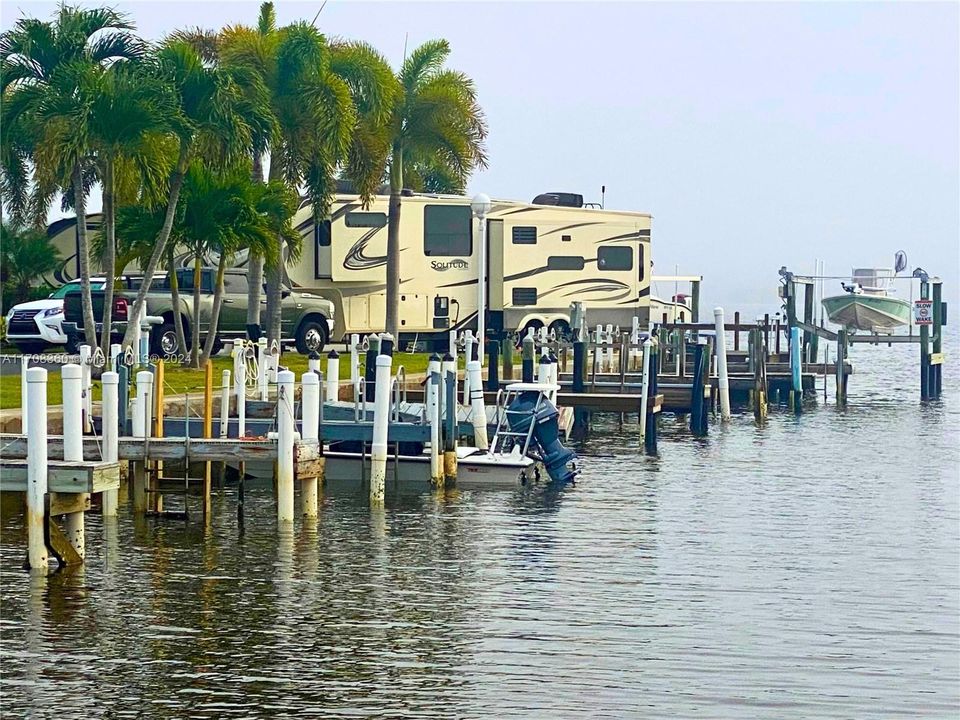 A view of your lot from one of the community marinas