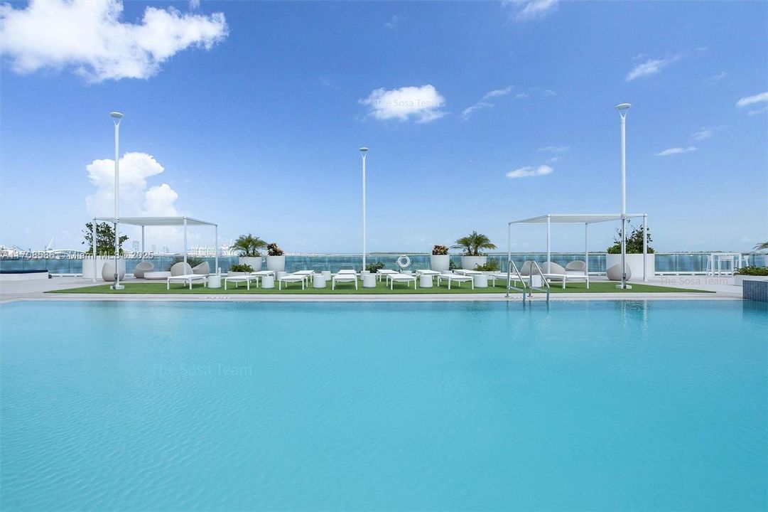 Pool with breathtaking bay views.