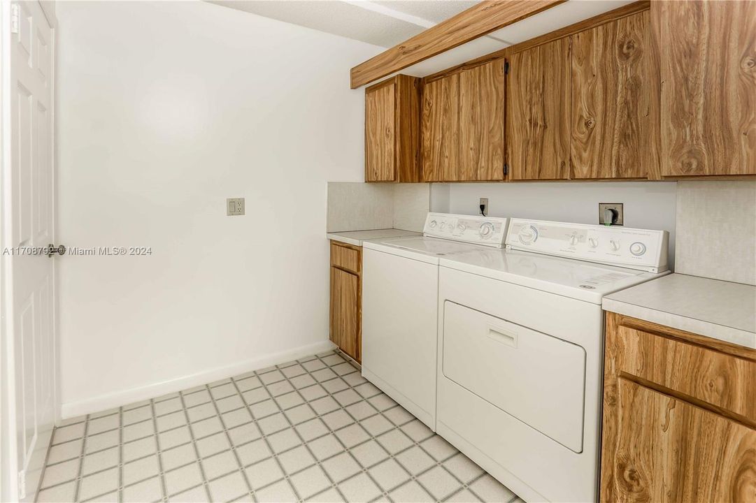 Large laundry area