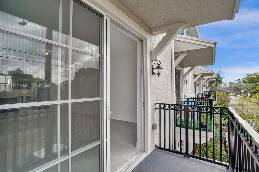 Balcony off second floor great room