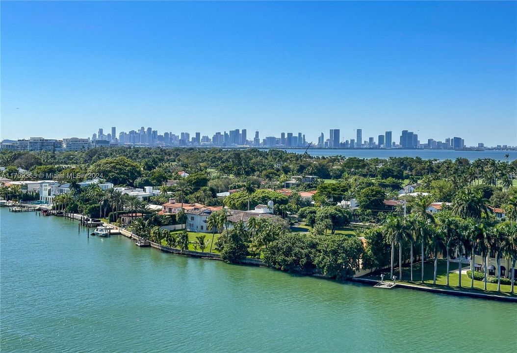 Downtown and intracoastal views