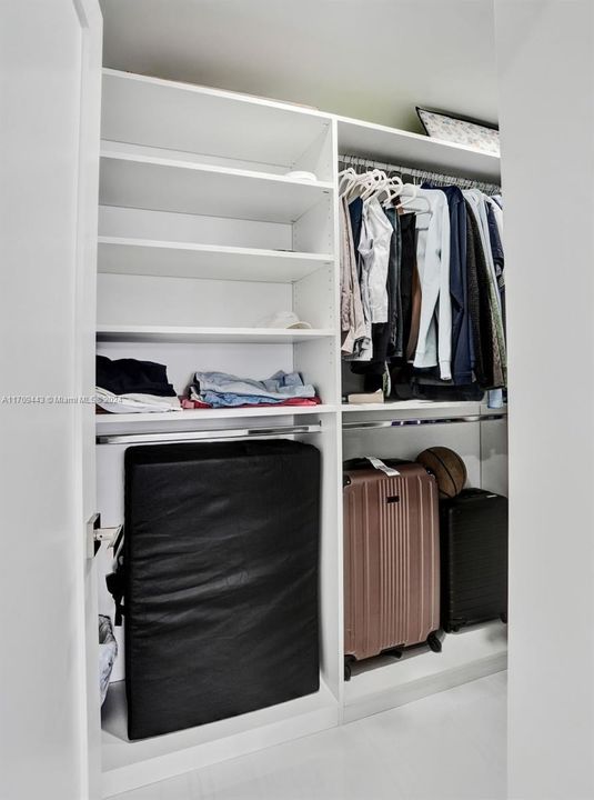 Redesigned Walk In closet in guest