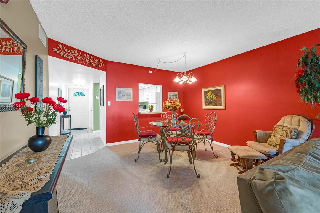 Dining Area View Hallway to Kitchen