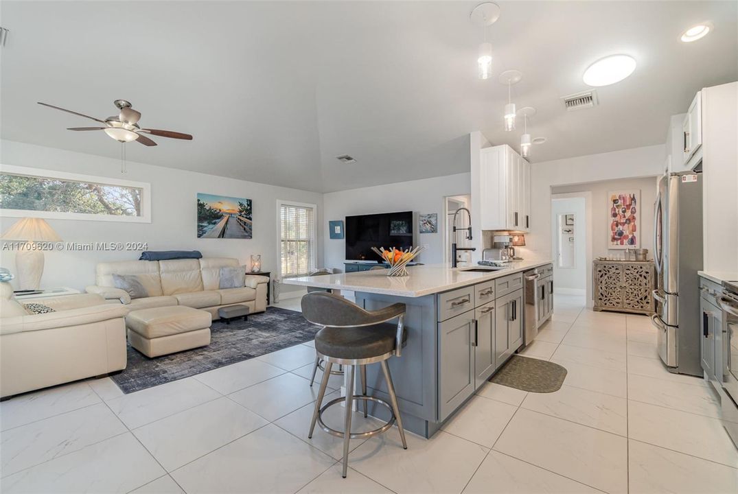 Open concept kitchen family room