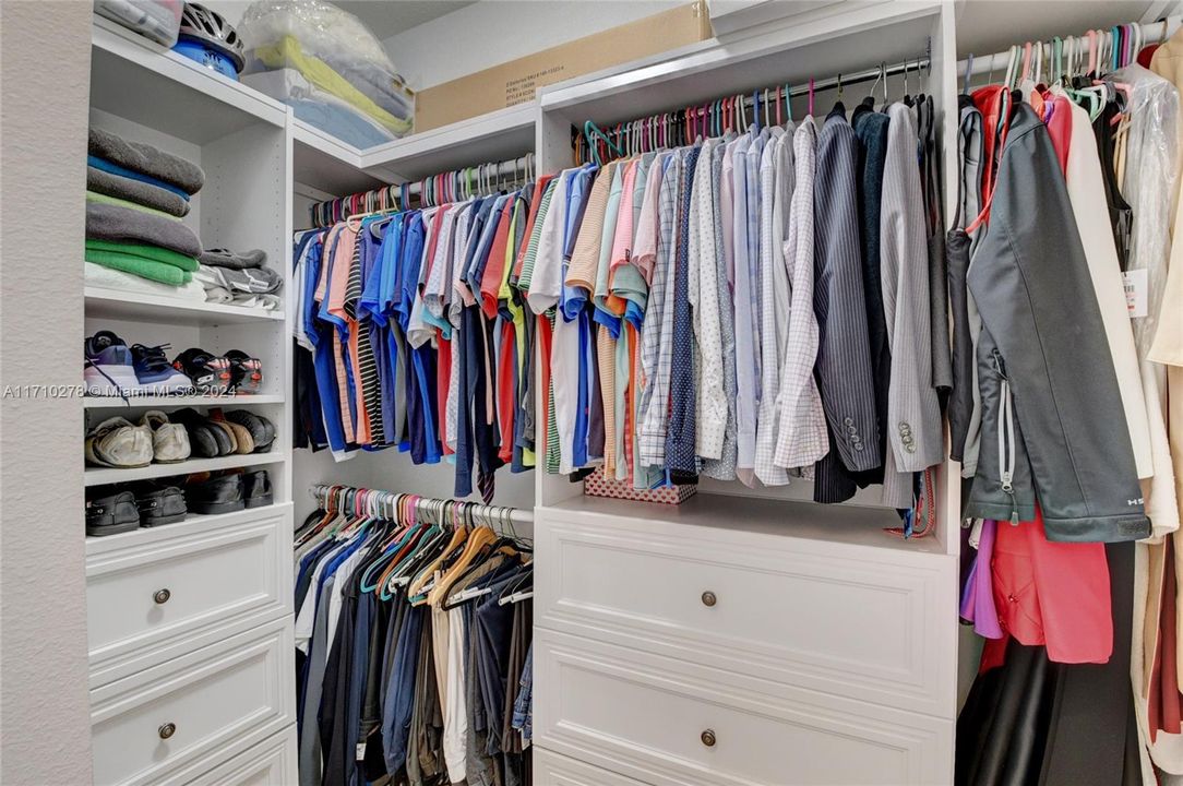 Owners Bedroom contains 2 closets with builtins