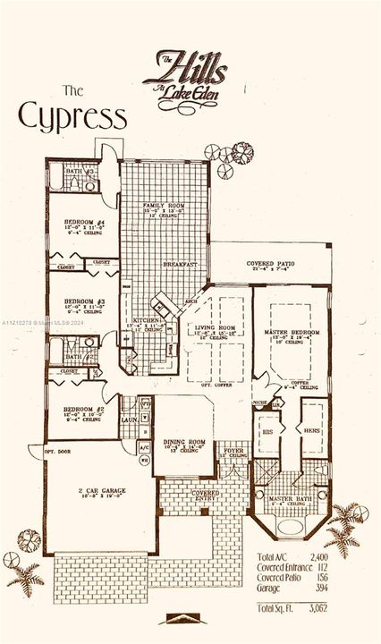 Floor Plan from the Builder for reference only