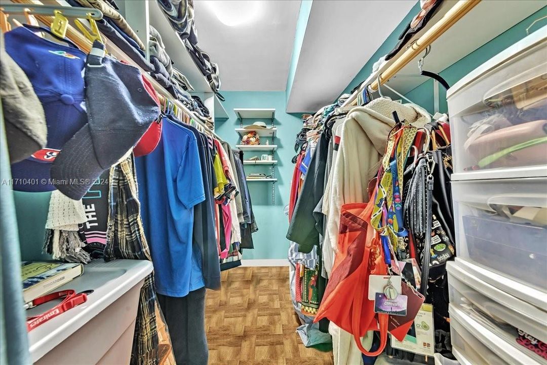 Main bedroom closet.