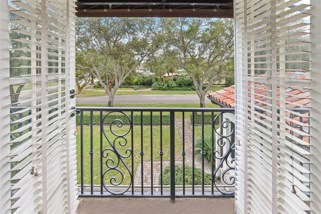 Primary bedroom balcony