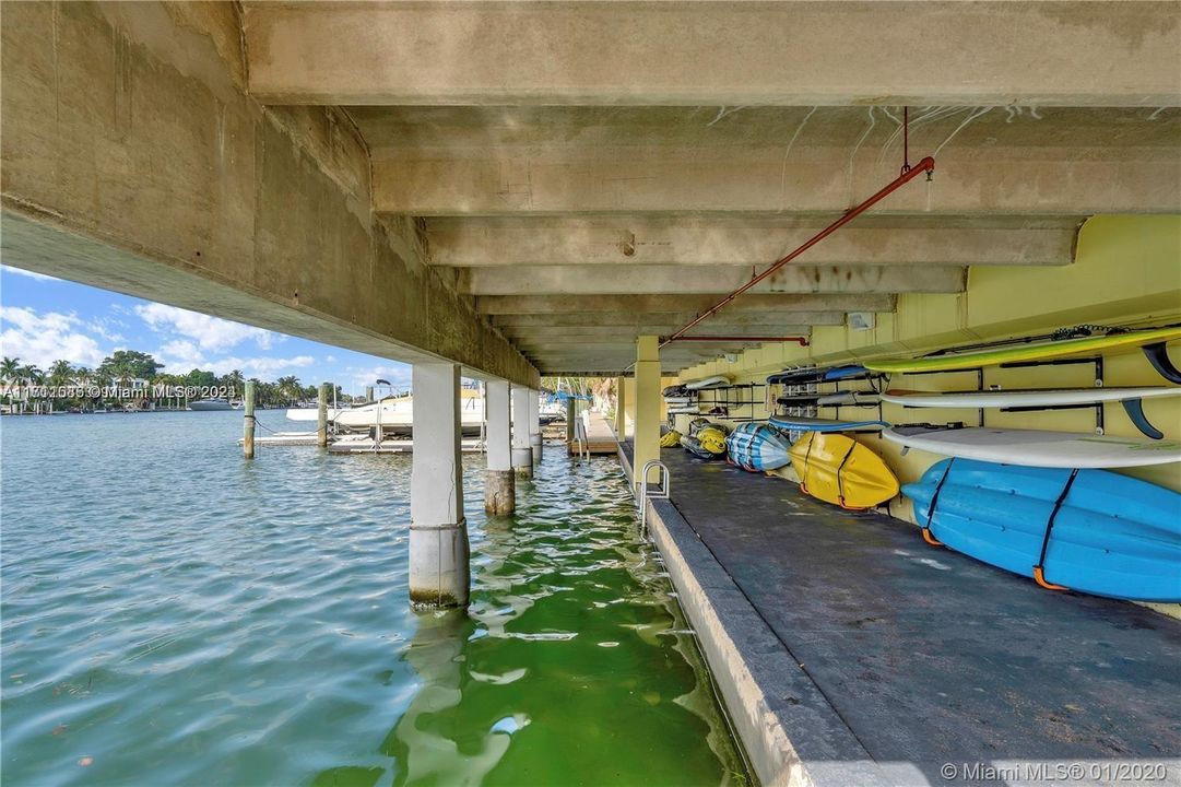 paddle board & kayak storage