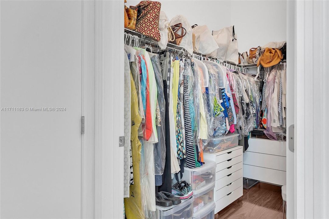 Walk in Closet in Primary bedroom