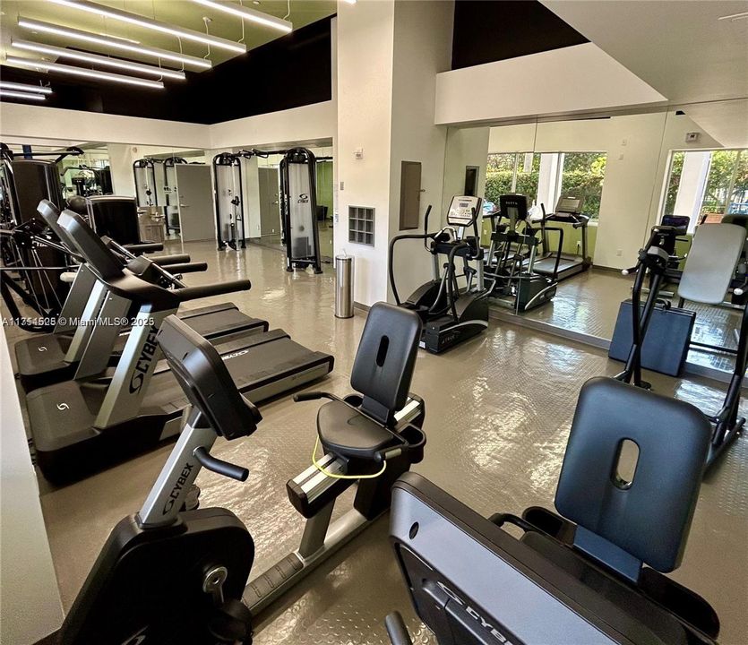 Remodeled gym/exercise room
