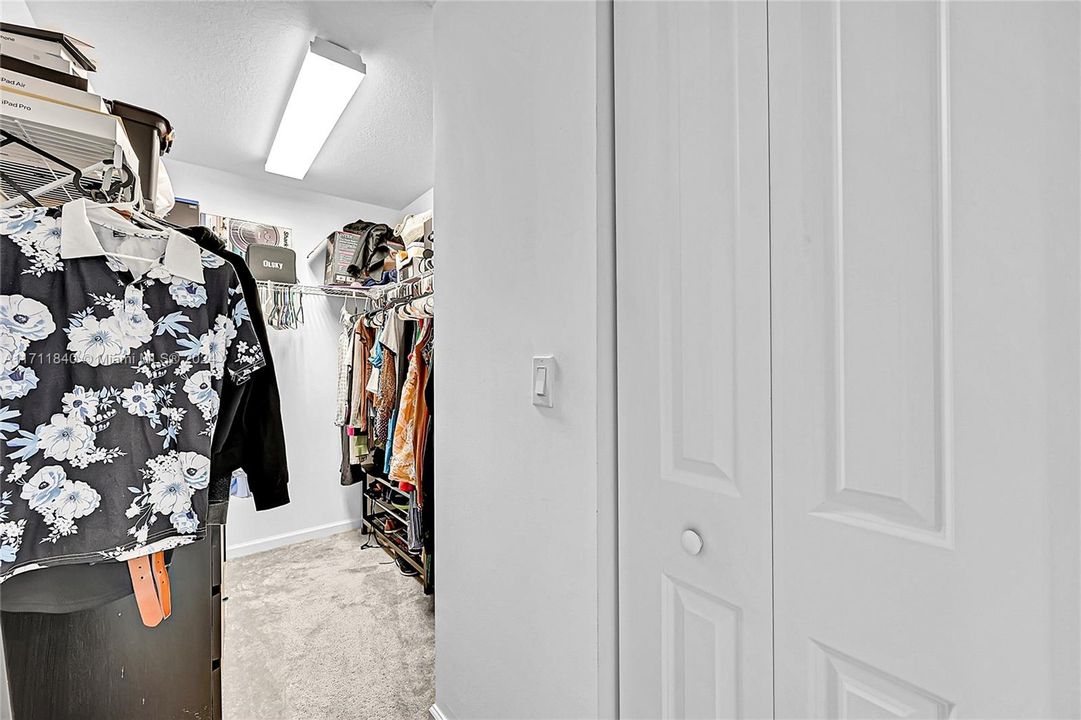 Walk-in Closet in Master Bedroom