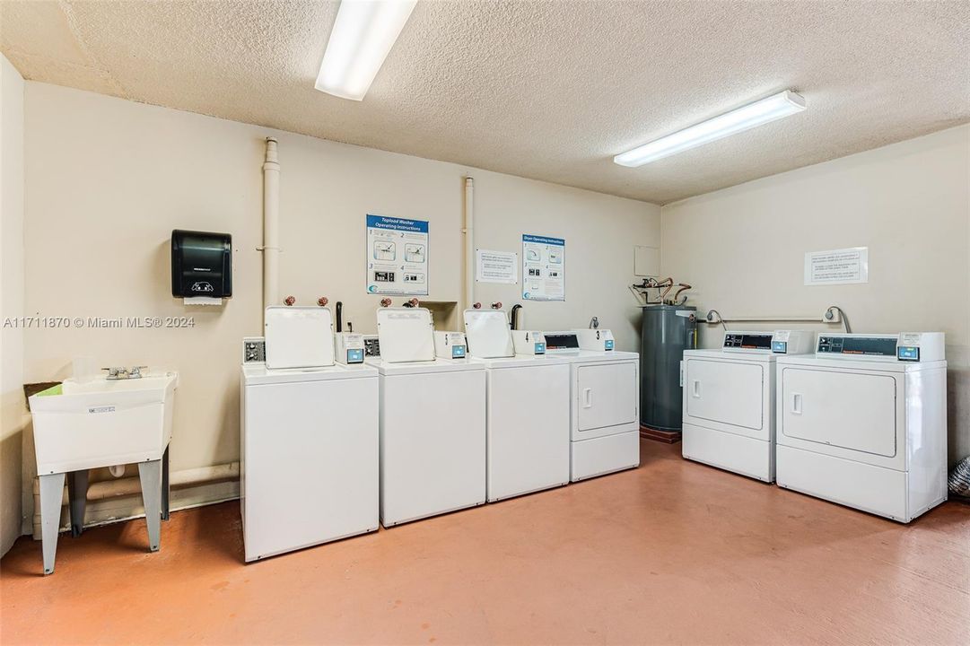 Community laundry on 2nd floor.