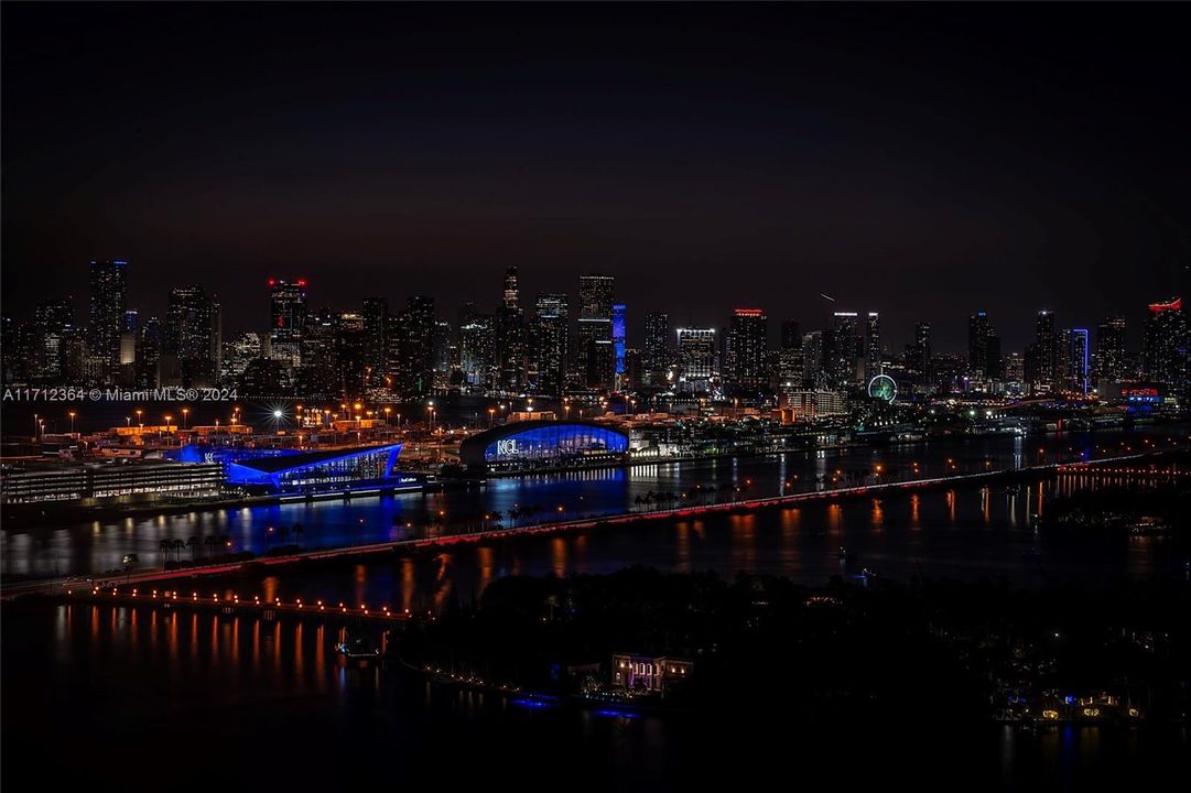 View of downtown Miami skyline