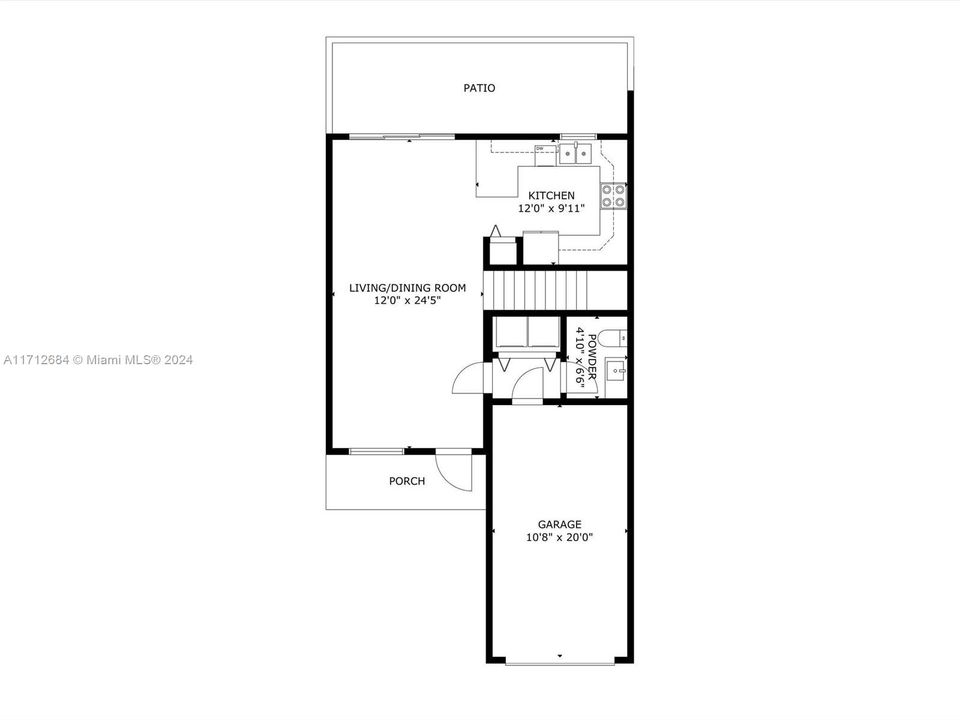 На продажу: $425,000 (2 спален, 2 ванн, 1123 Квадратных фут)