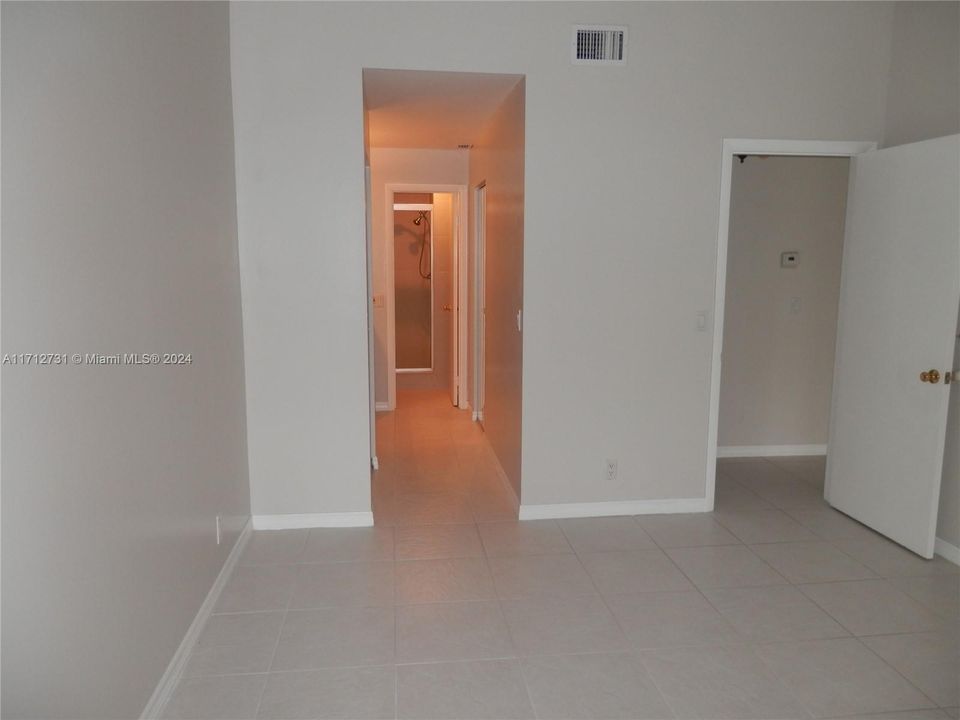 Master bedroom and bathroom