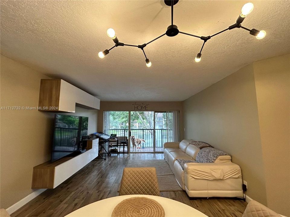 Living room and balcony