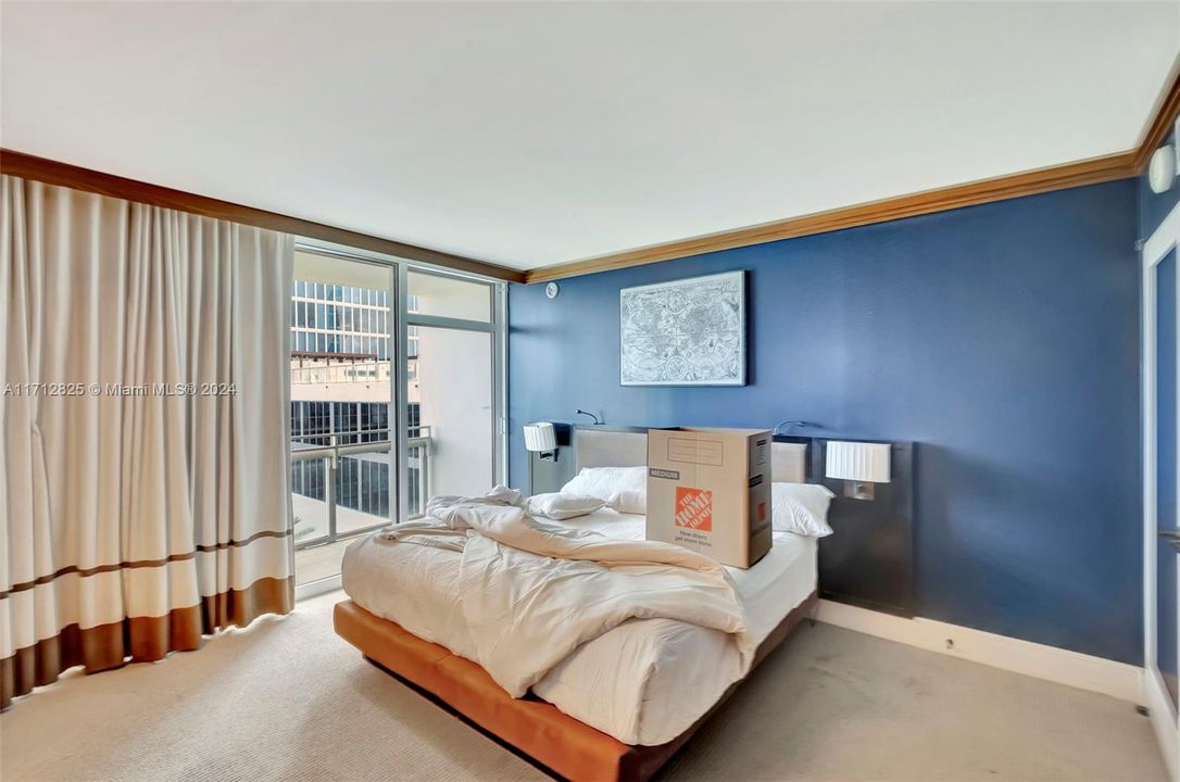 Spacious floor plan with floor to ceiling windows and a private balcony of high impact glass. The unit is appointed with ample closet space plus owners closet/storage and a secure in-room personal safe.