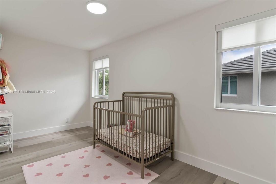 Inside the primary bedroom can be a second walk-in closet as well.