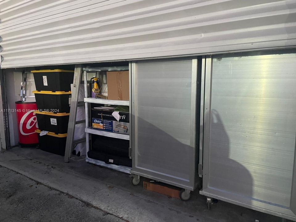 Bay door is a storage area.