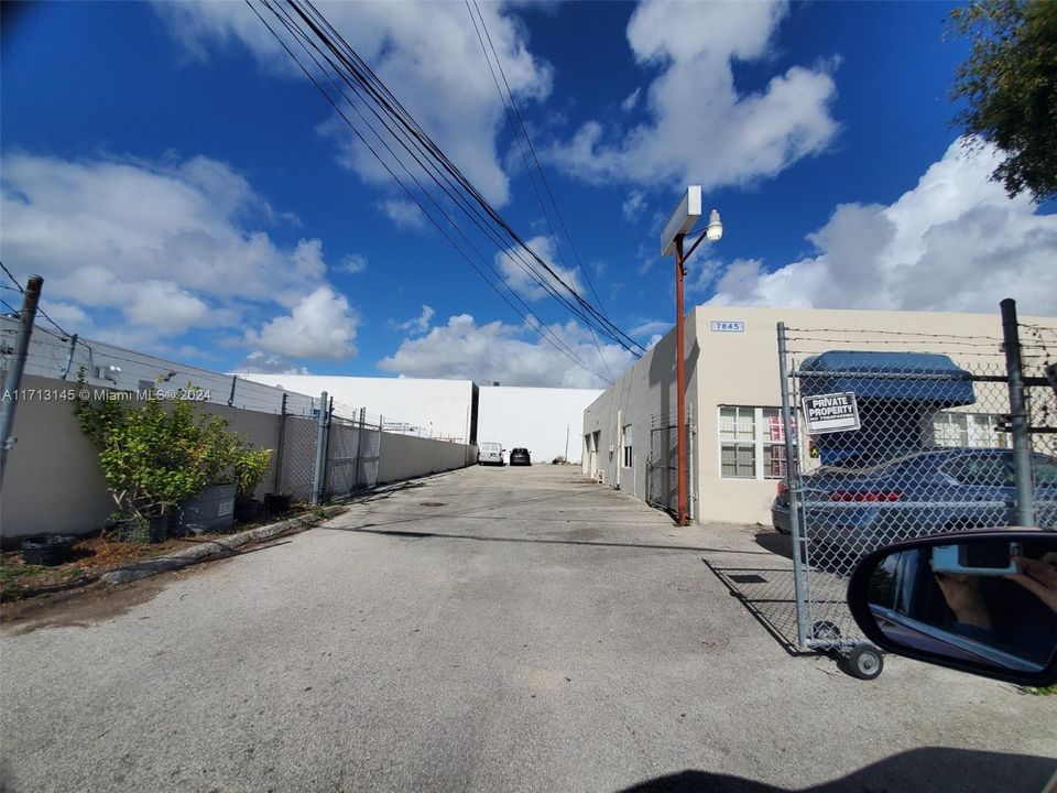 Entrance into property, unit is located in the rear