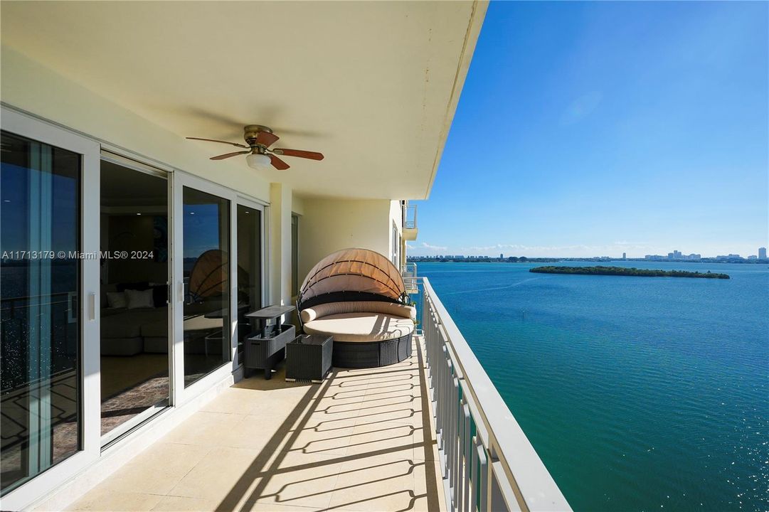 Balcony views to relax and enjoy Miami living at its finest