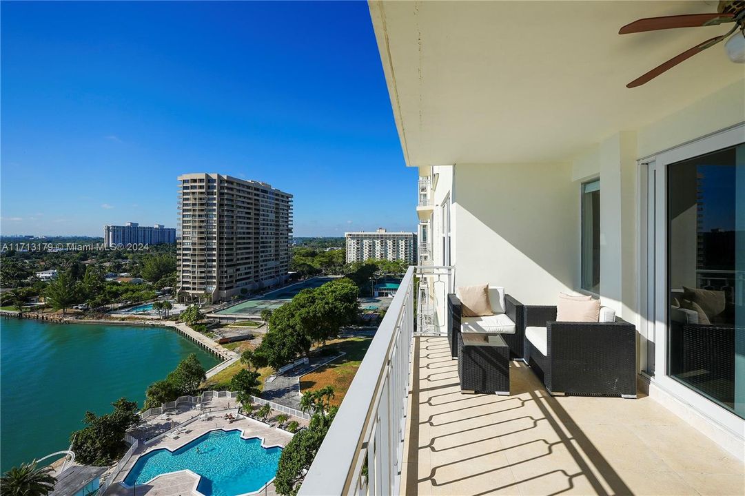 Views of the pool area