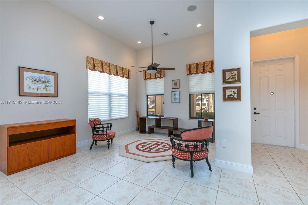 Living room near front door