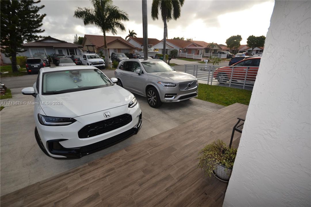 View from Front Door to Driveway