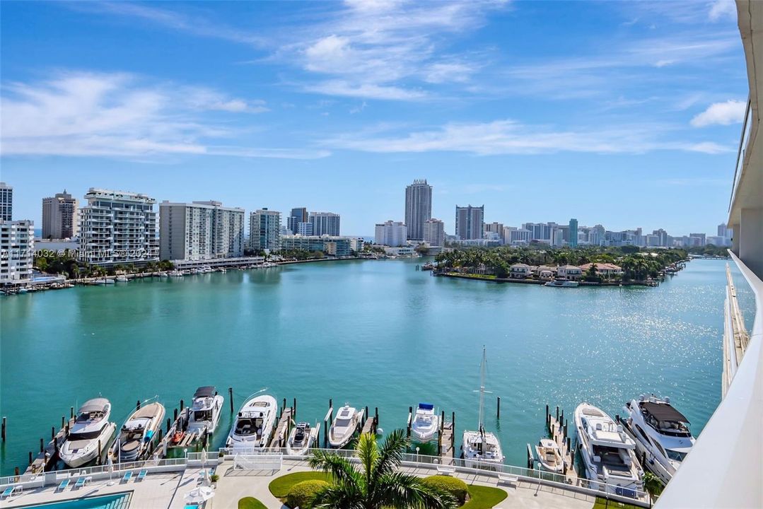 View from balcony in which Marina is visible. Dock available for sale/rent.