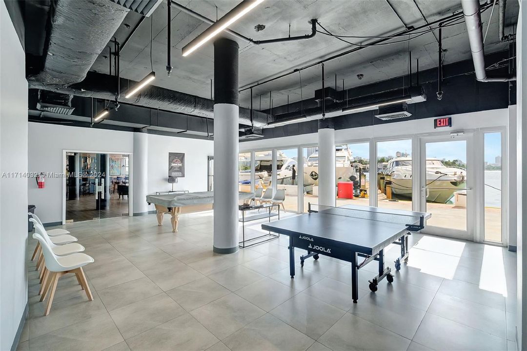 Brand new renovation and new Ping Pong table with equipment.