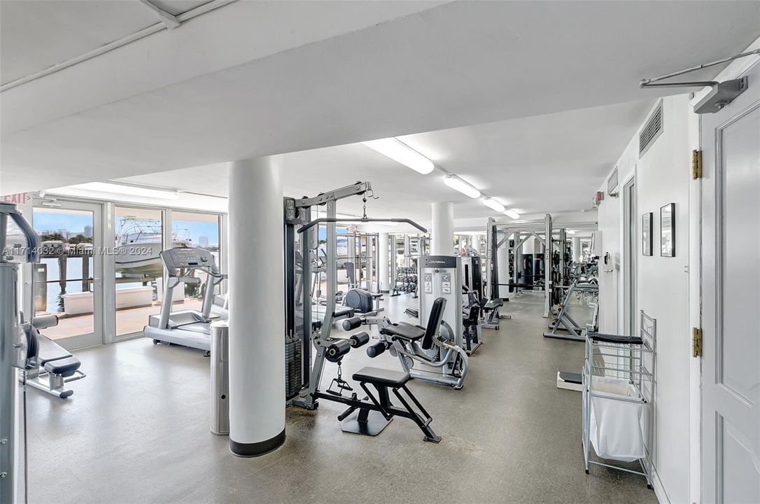 Fully equipped onsite gym; stay fit as the beach is just minutes away!